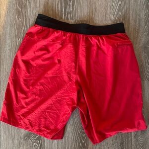 lululemon athletica Red & Black Men's Athletic Shorts